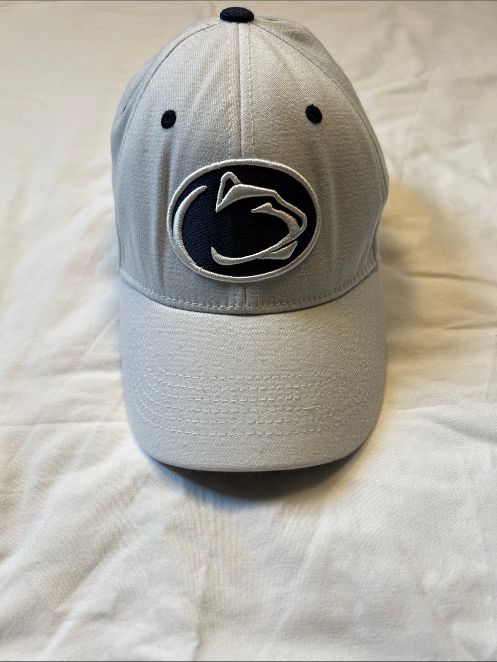 Penn State Nittany Lions Logo Baseball Cap - Gray/Navy
